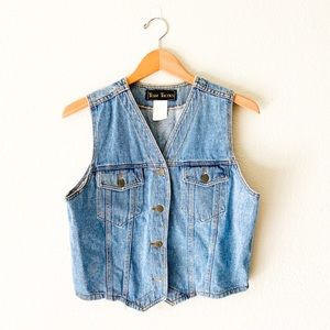 Vintage Team Tactics denim jacket 80s